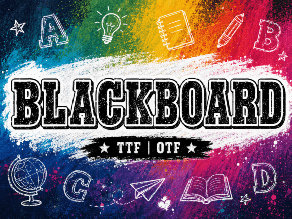 Blackboard: A Display Typeface That Commands Attention