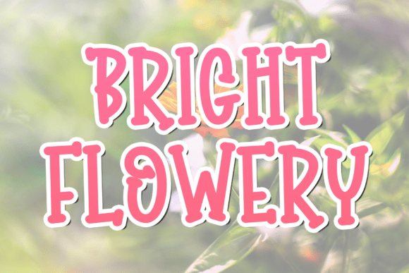 Bright Flowery: Modern Elegance in a Handwritten Font