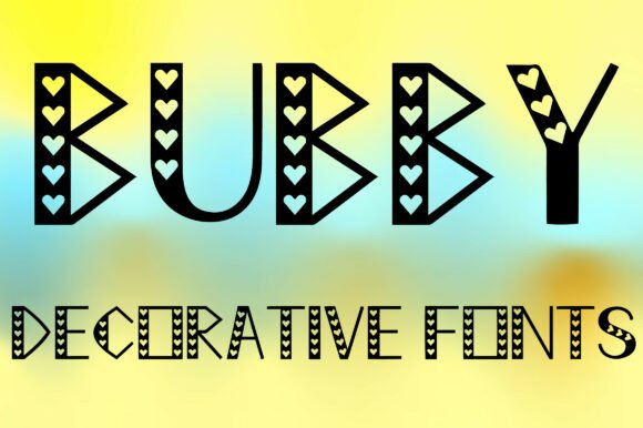 Bubby: A Heart-Inspired Typeface for Creative Projects
