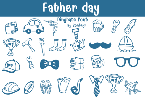 Celebrate Dad with Father Day Dingbats: Your Ultimate Craft Font