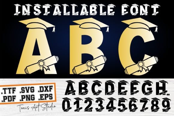 Celebrate Milestones with Graduation Monogram Font