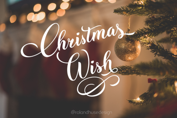 Christmas Wish: A Cursive Brush Font for Holiday Projects