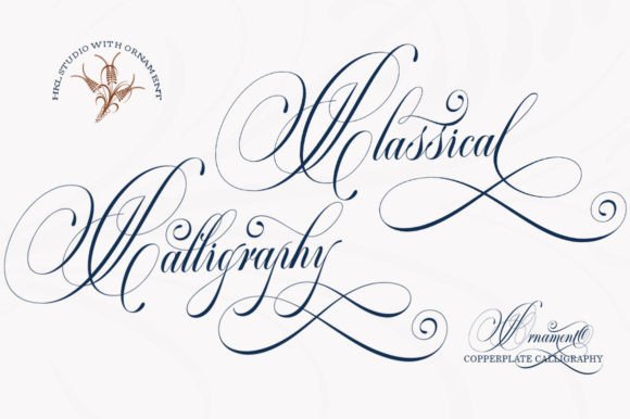 Classical Calligraphy: A Timeless Font for Modern Design