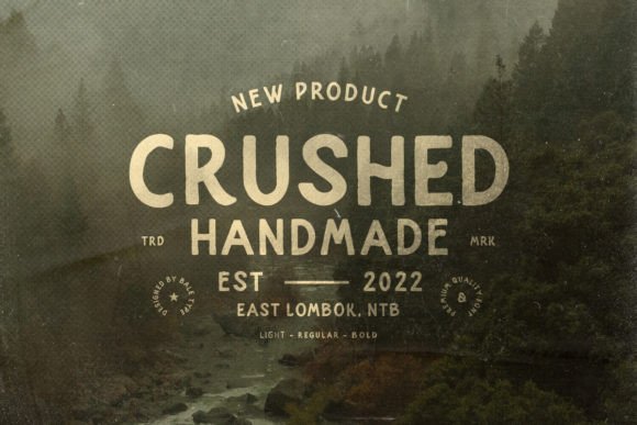 Crushed: The Sans Serif Font with a Wild Heart