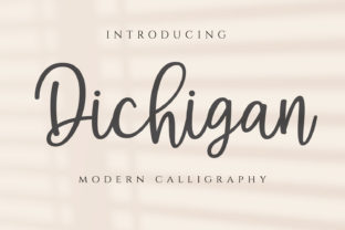 Dichigan: A Handwritten Font Balancing Classic Elegance with Modern Style