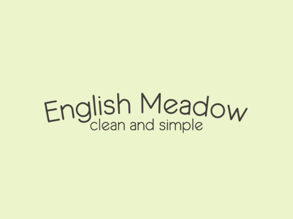 English Meadow: The Clean, Handmade Font for Modern Projects