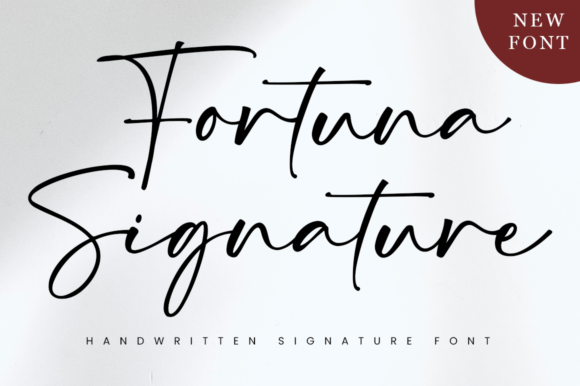 Fortuna Signature: A Handwritten Font for Timeless Designs