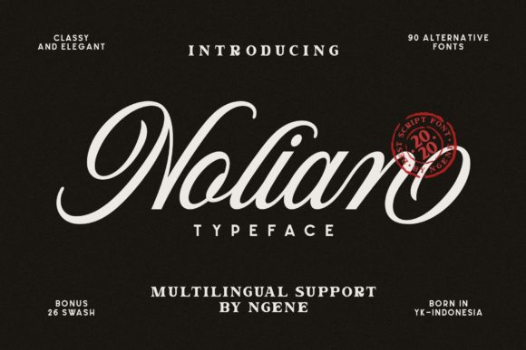 Nolian: The Elegant Script Font for a Handwritten Touch
