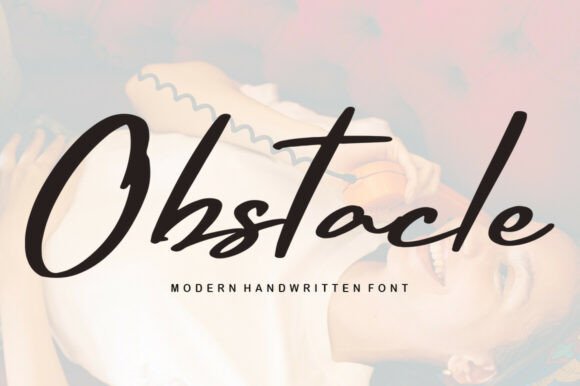 Obstacle: A Handwritten Font That Flows With Elegance