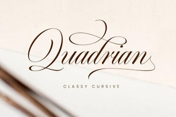 Quadrian: The Modern Calligraphy Font That Balances Elegance and Edge