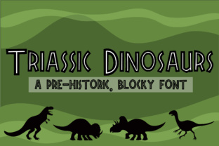 Triassic Dinosaurs: A Creative Font for Bold Branding