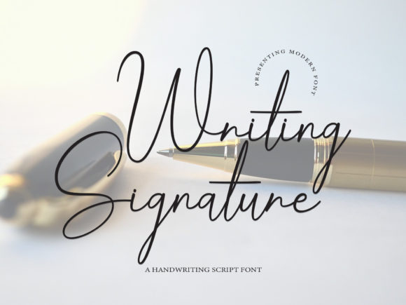 Writing Signature: A Handwritten Font for Authentic Design