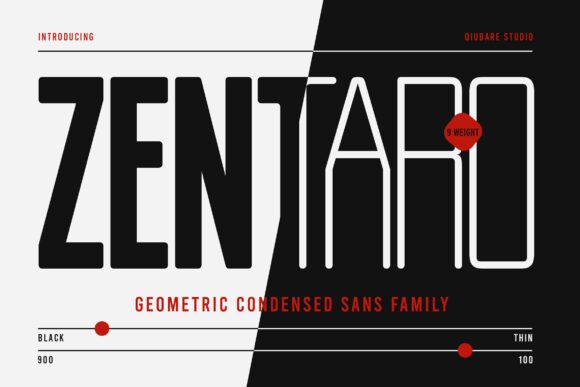 Zentaro: A Modern Typeface for Bold Visual Identity